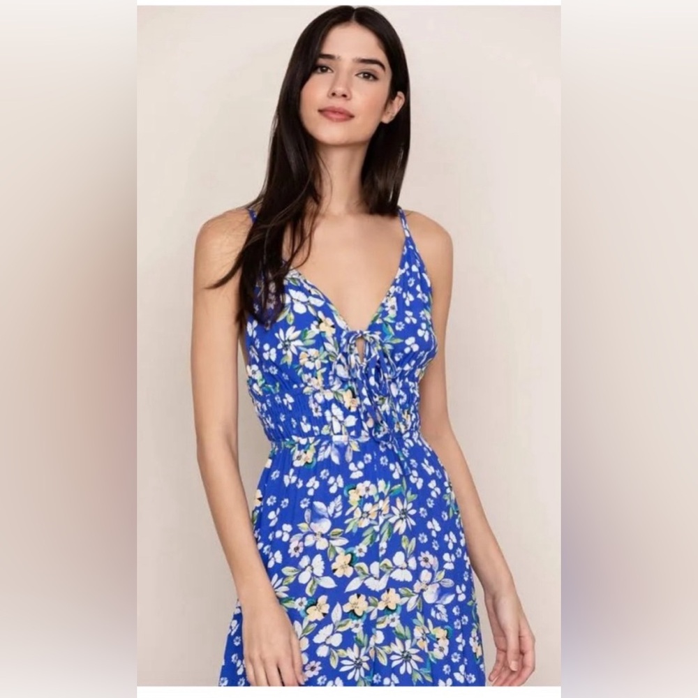 XS floral jumpsuit cropped